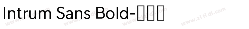 Intrum Sans Bold字体转换